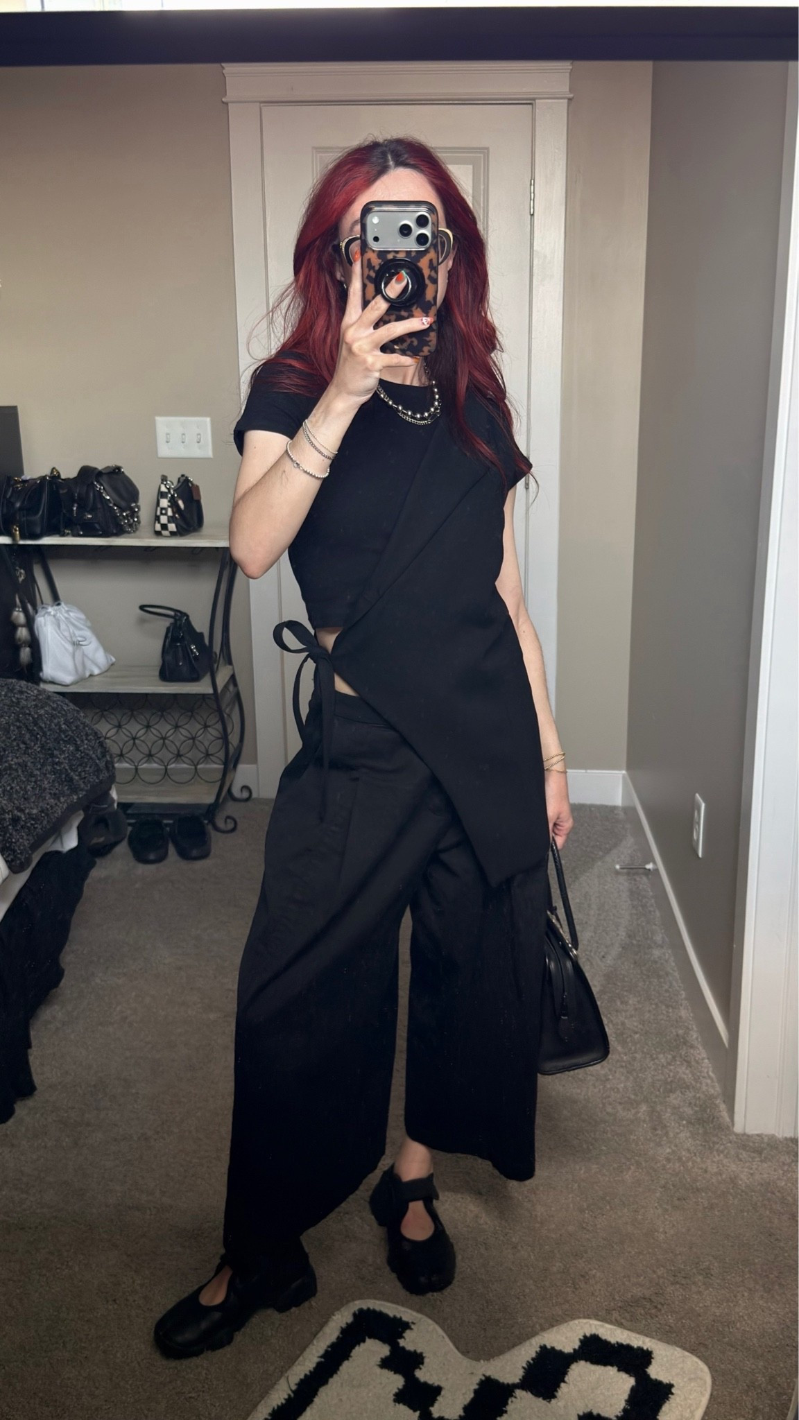 marcella nyc grattan half blazer - XS
uniqlo cotton culottes - XS

all black style, all black office outfit, work style, aritzia style, aritzia outfits, corporate goth, alternative style, all black outfit, summer outfits, summer outfits 2026, layering, weekend outfits, aritzia goth

#LTKootd #LTKSeasonal