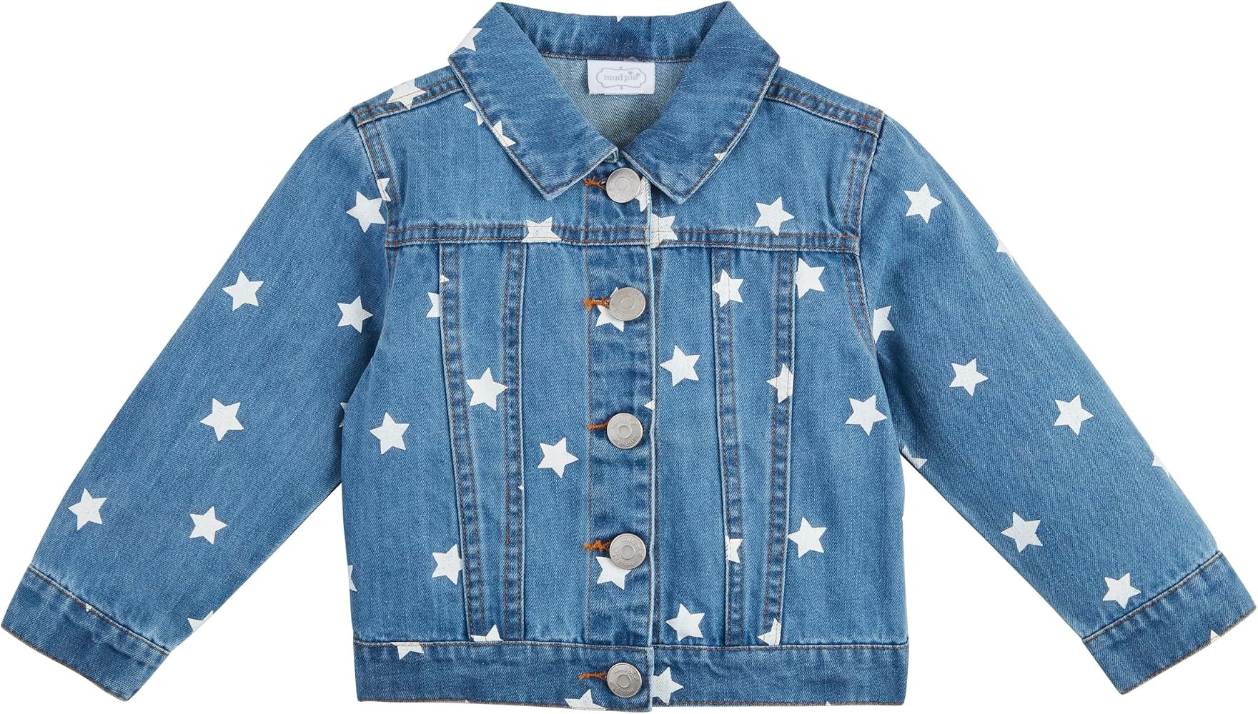 Mud Pie Girls Children's Denim Star Jacket | Amazon (US)