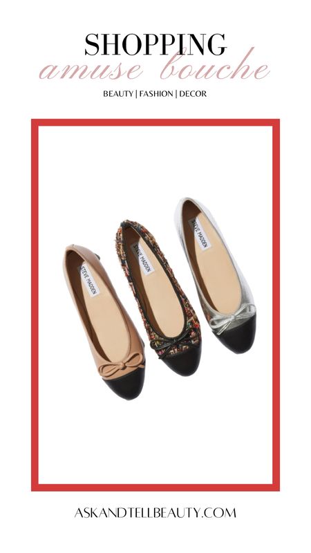 A SHOPPING AMUSE BOUCHE // A noteworthy bite, this daily series features a single product spotlight that’s sure to impress ✨ 

FRI | Classic & chic cap toe ballet flats

Ballet flats, spring shoes, spring footwear, Chanel like flats, Chanel dupe flats, spring outfits, spring flats, cap toe flats, flats style


#LTKFind #LTKshoecrush #LTKSeasonal