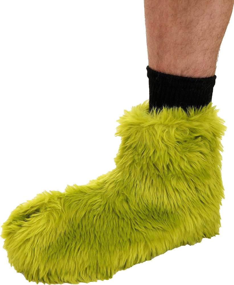 Fun Costumes Dr. Seuss The Grinch Costume Fur Feet for Adults Standard | Amazon (US)