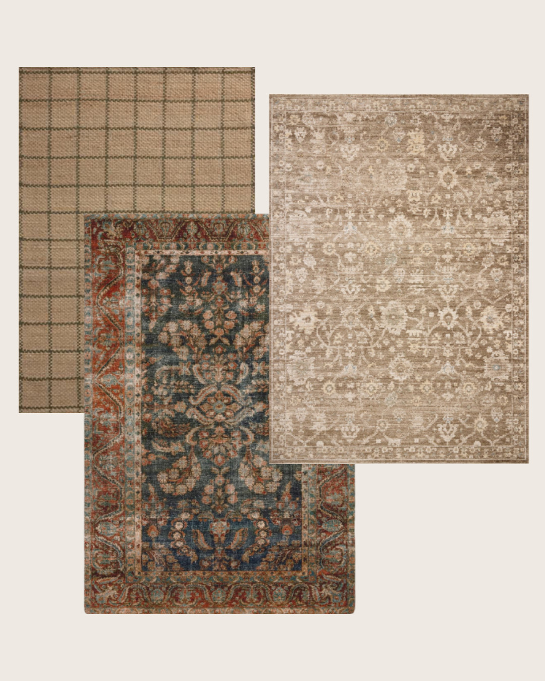 We get so many questions about pairing rugs - here are some tried and true combinations to try that mix our previous collections with our newest one. (And many are on sale for Prime Day already!)

A richly colored like Jules Ocean/Spice pairs beautifully with softer neutrals. Tone-on-tone patterns of various scales keep the look layered without feeling overwhelming 

 

#LTKHome #LTKSaleAlert #LTKStyleTip