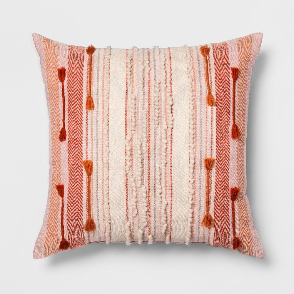 Pink Stripe Oversize Throw Pillow - Opalhouse | Target