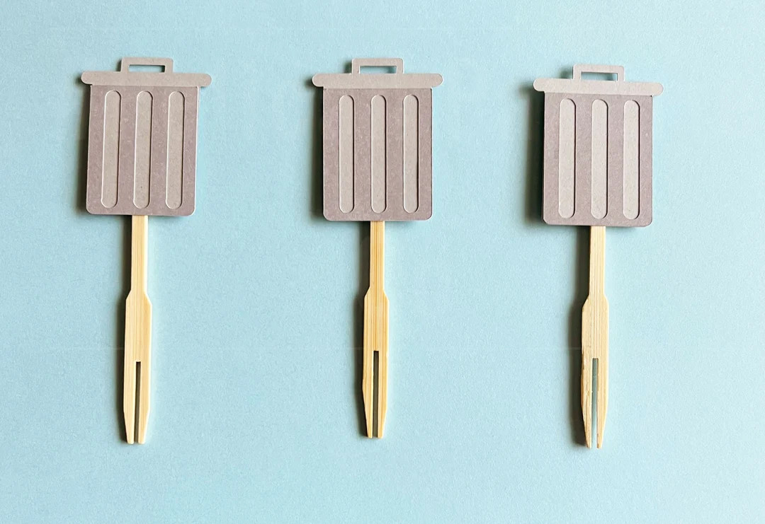 Trash Can Cupcake Toppers Set of 12, Trash Bash, Loads of Fun Themed Party Decor - Etsy | Etsy (US)