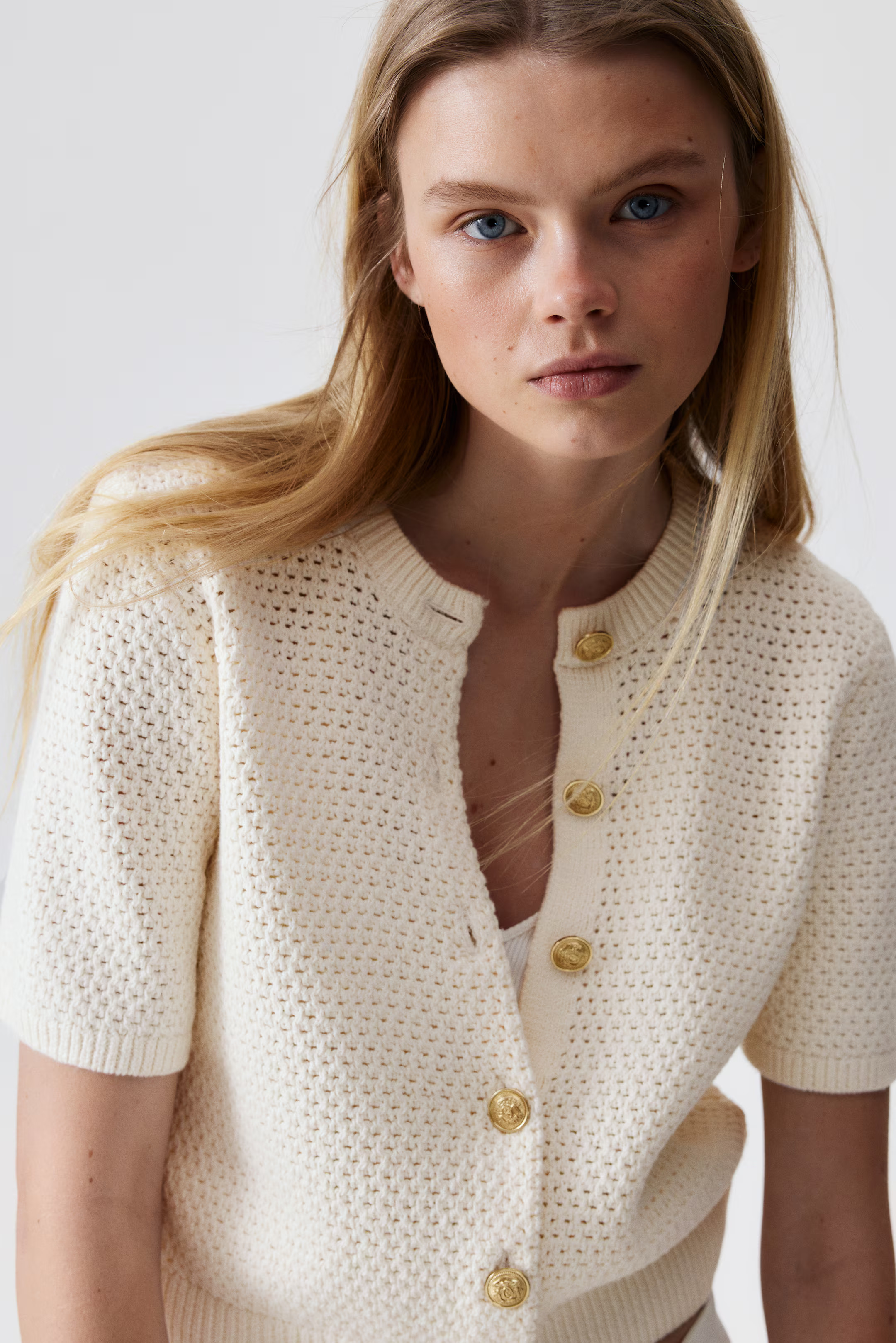 Textured-knit cardigan | H&M (UK, MY, IN, SG, PH, TW, HK)