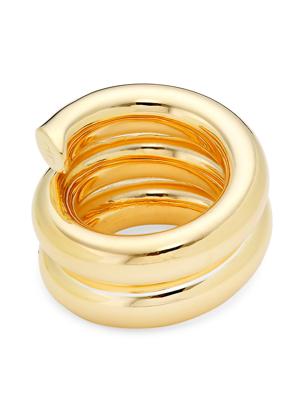 Lilly 10K Gold-Plated Coil Ring | Saks Fifth Avenue