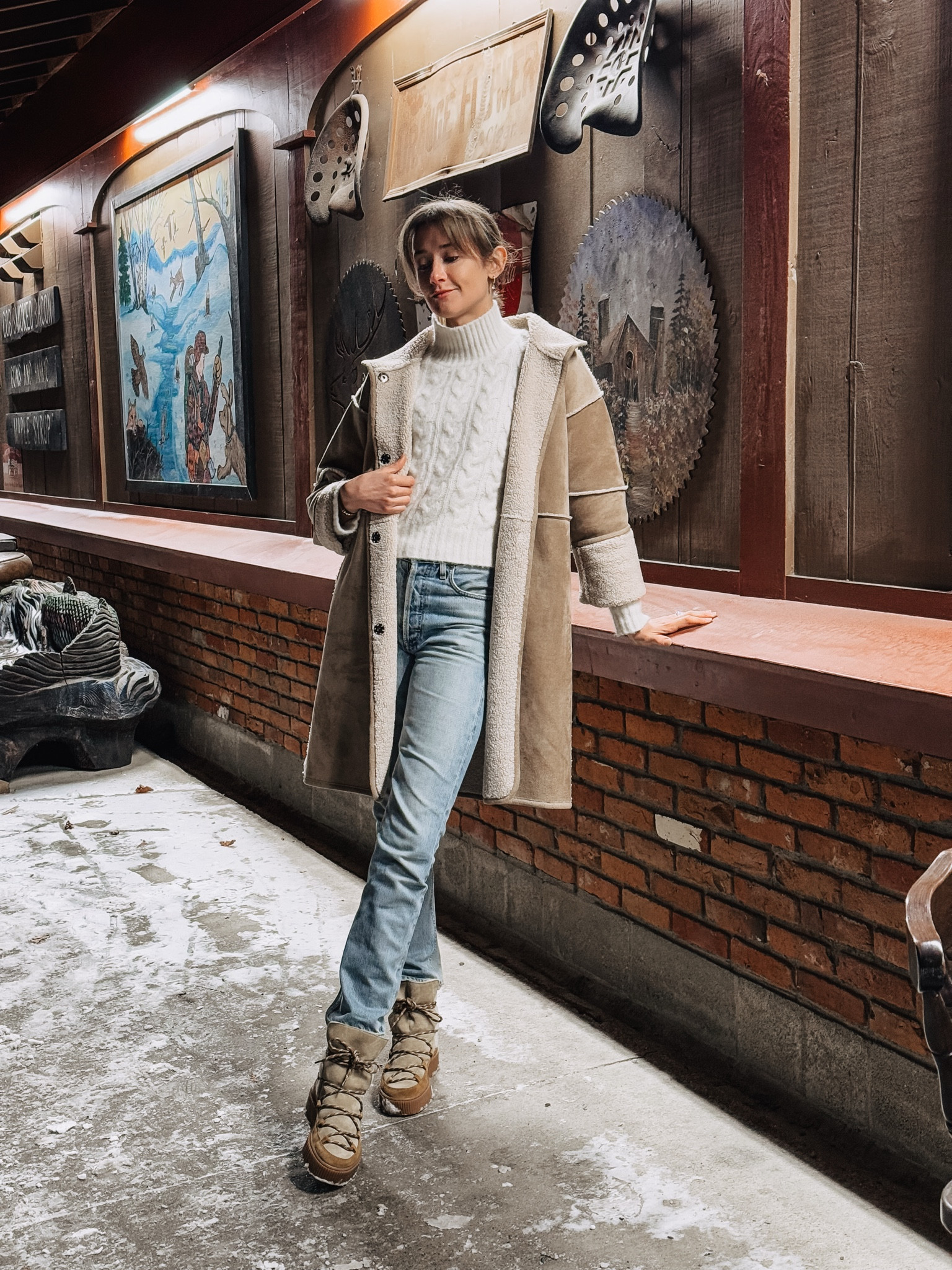 I love any excuse to wear these warm fuzzy boots and they look so cute with this shearling reversible coat! 

#LTKSeasonal #LTKStyleTip #LTKShoeCrush