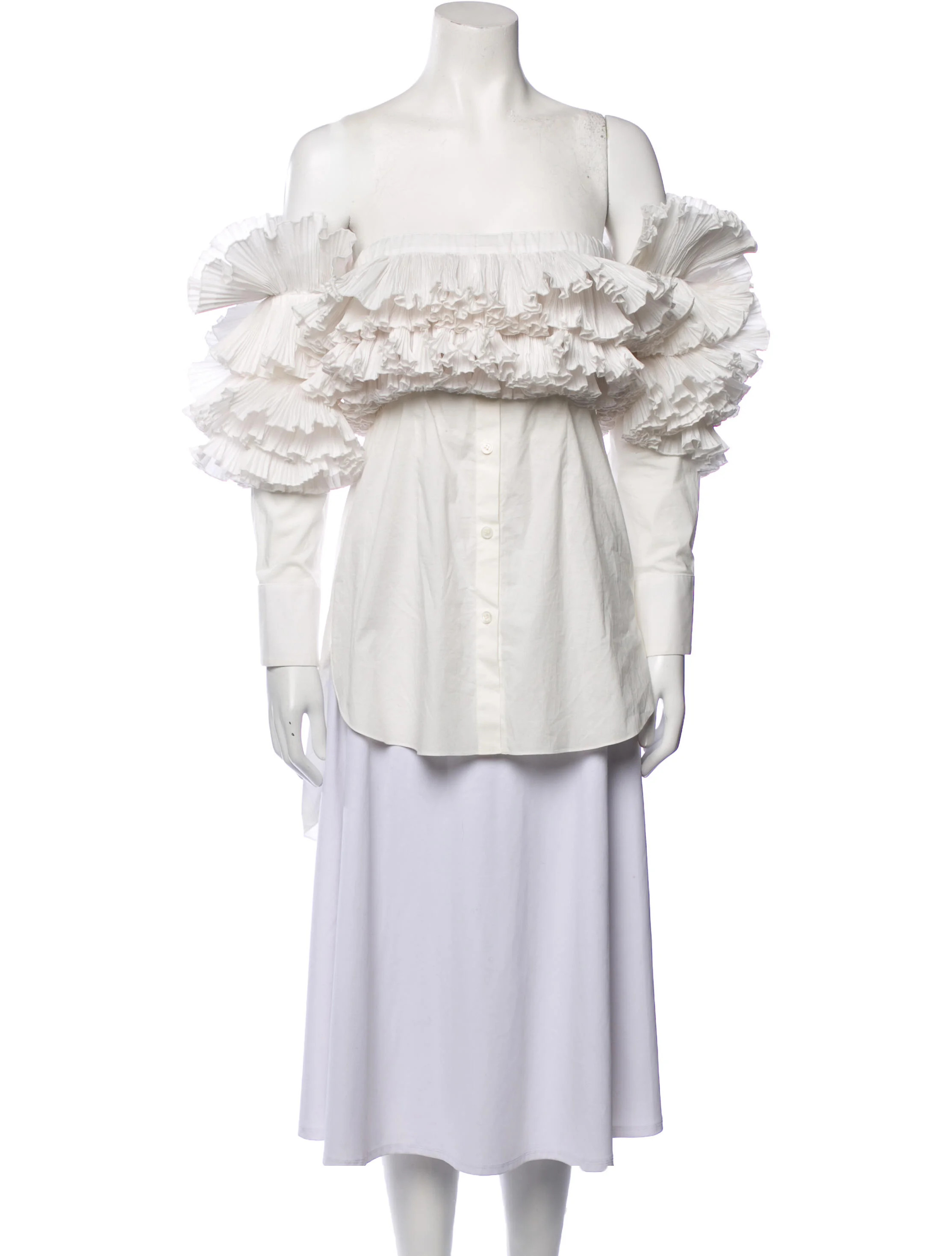 Off-The-Shoulder Long Sleeve Tunic | The RealReal