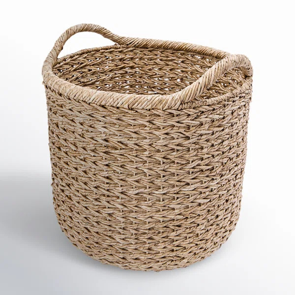 Coastal Seagrass Basket With Handles 1 | Birch Lane
