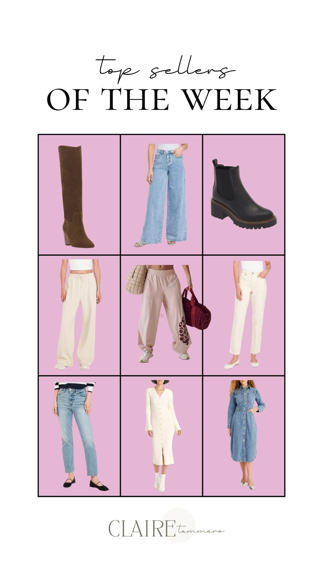 Top Sellers of the Week💖

top sellers of the week, top sellers finds, top sales, top finds, tall boots, nordstrom boots, booties, black booties, sweater dress, denim dress, petite fashion, type b mom, Claire Tammaro 

 #LTKSeasonal #LTKFindsUnder50 #LTKFindsUnder100