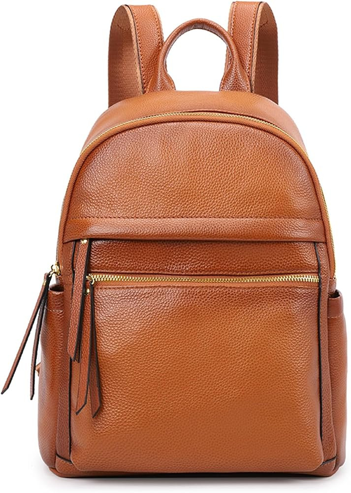 Kattee Genuine Leather Backpack Purse for Women Multi-functional Elegant Daypack Soft Leather Sho... | Amazon (US)