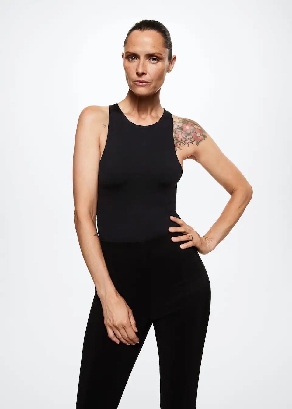 Slit hem leggings -  Women | Mango USA | MANGO (US)