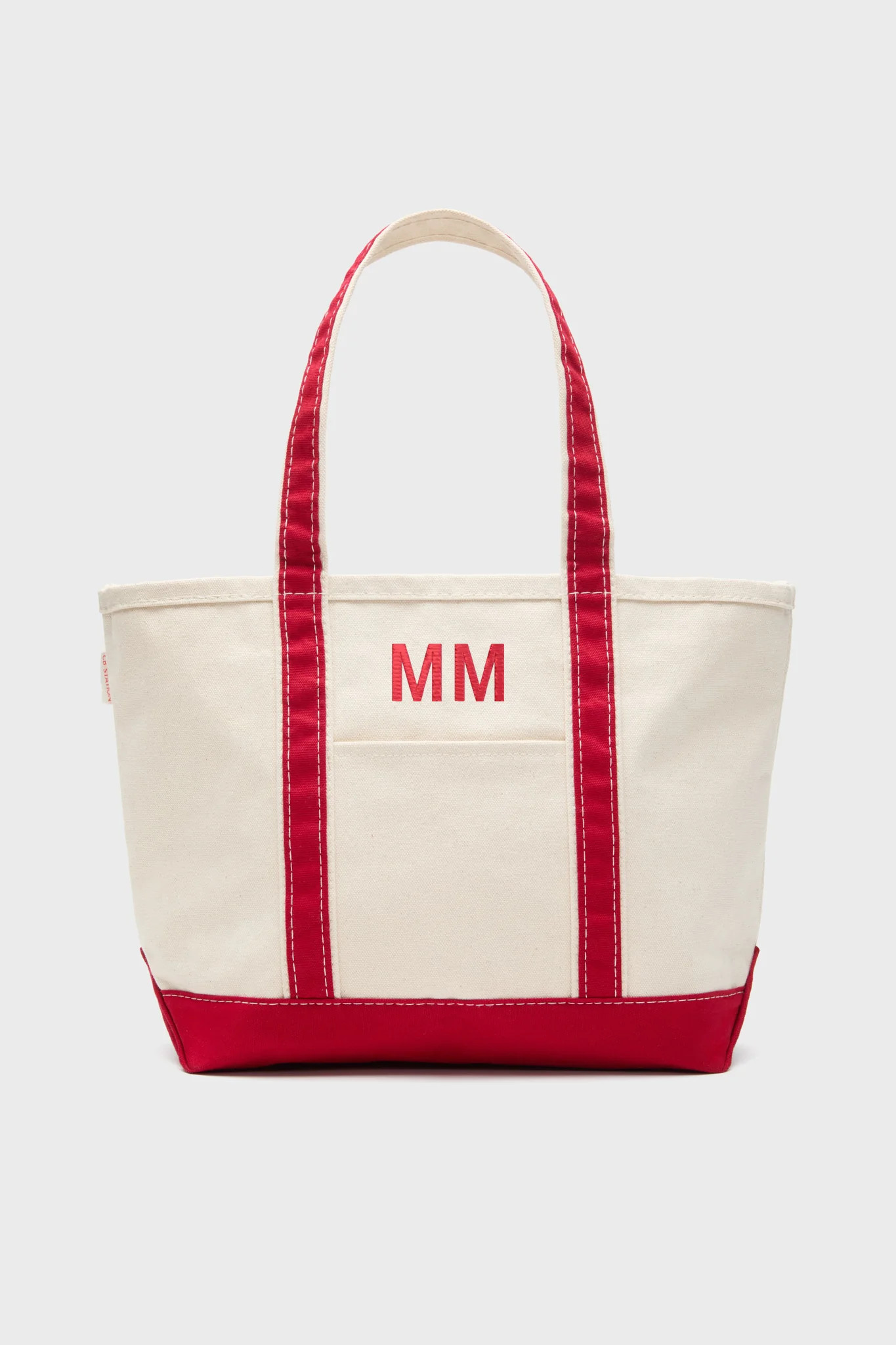 Red Medium Canvas Tote | Tuckernuck (US)