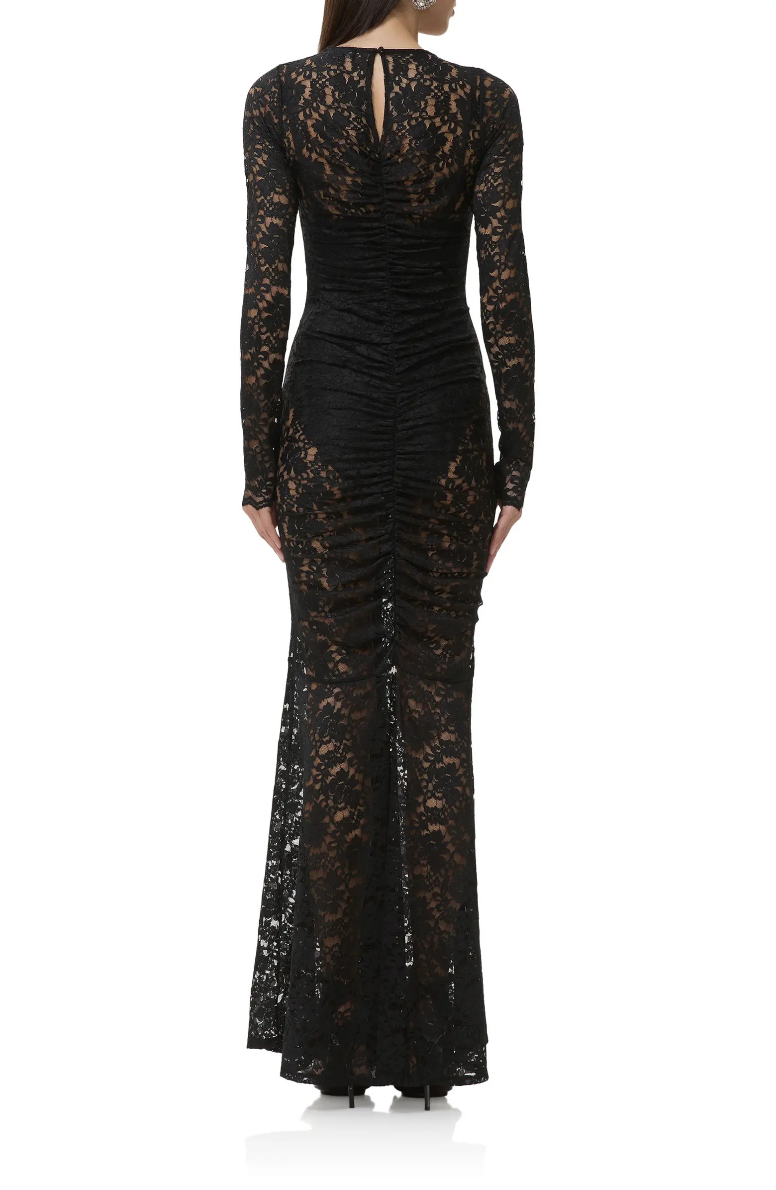 AFRM Jenima Long Sleeve Lace Mermaid Gown | Nordstrom | Nordstrom