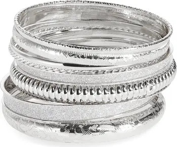 NORDSTROM RACK Set of 8 Bangle Bracelets | Nordstromrack | Nordstrom Rack