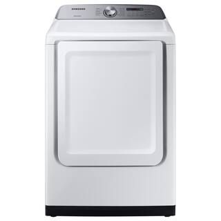 Samsung 7.4 cu. ft. Vented Gas Dryer with Sensor Dry in White DVG50R5200W - The Home Depot | The Home Depot