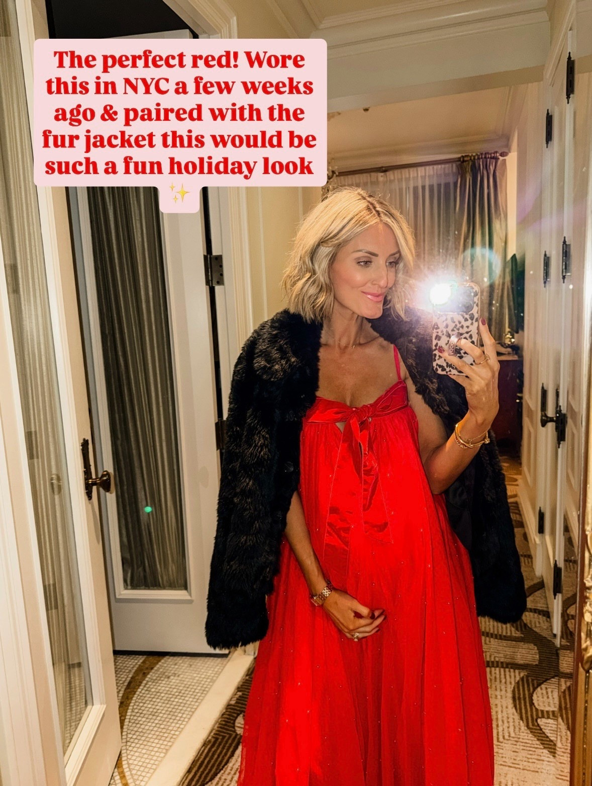This red dress is perfect for the holidays! I love it paired with this black coat 💕 wearing S in the dress & XS in the coat. 

Loverly Grey, Free People, red dress, maxi dress, holiday dress, holiday party dress, black faux fur coat 

#LTKHoliday #LTKSeasonal #LTKGiftGuide