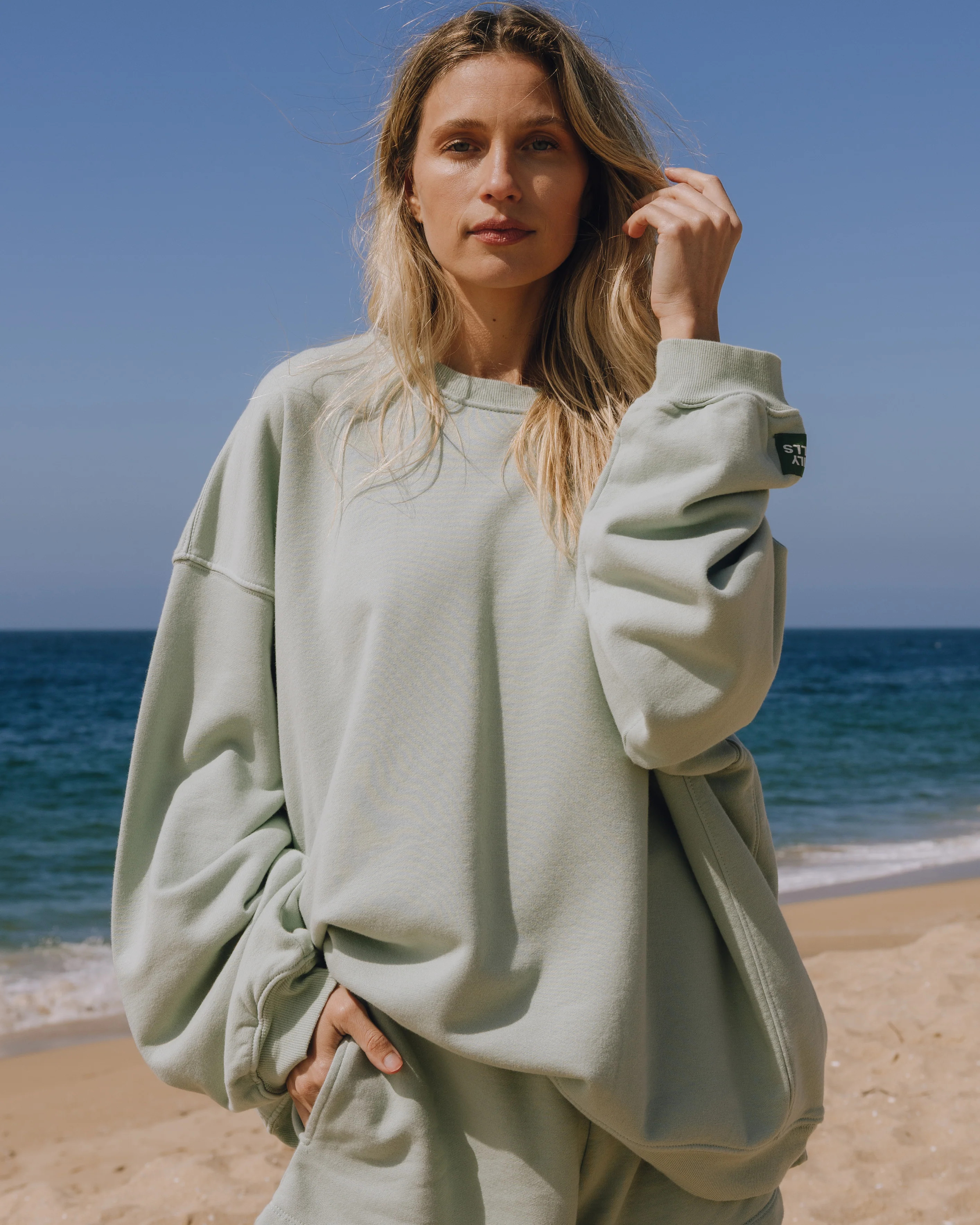 Unisex Oversized Crew - Harbor | Daily Drills
