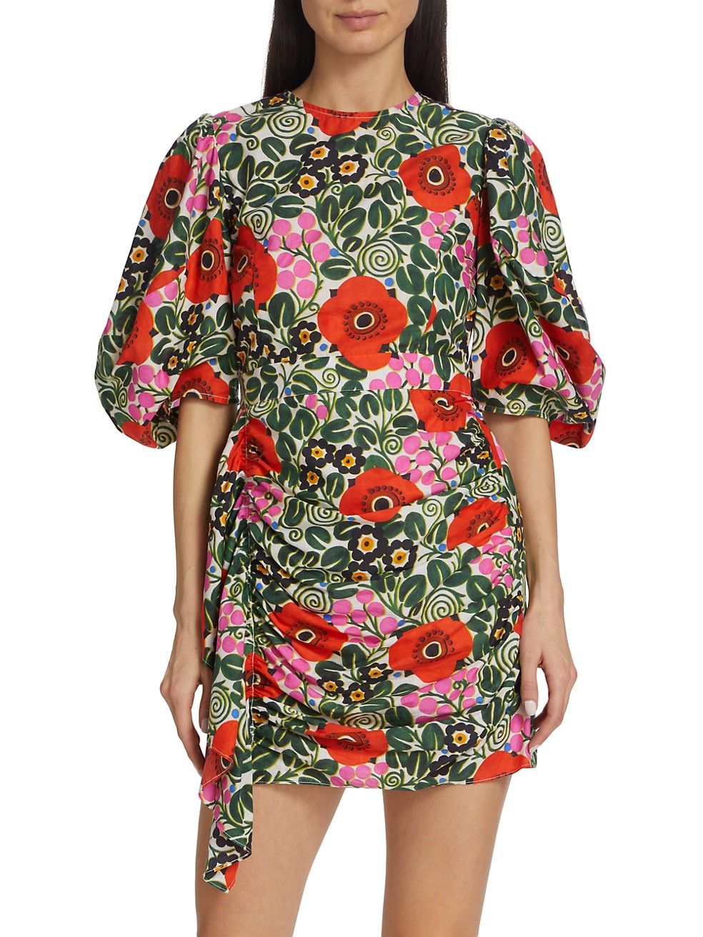 RHODE Pia Floral Minidress | Saks Fifth Avenue