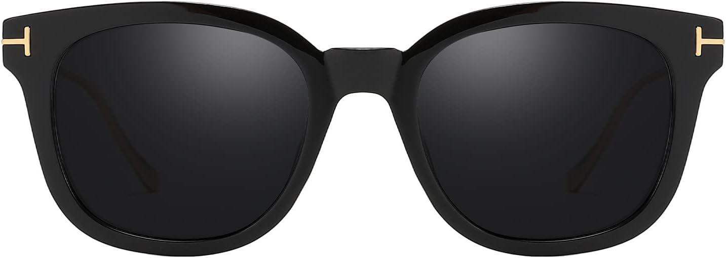 KSSESSE Retro Square Polarized Sunglasses for Women Men UV Protection Womens Stylish Sunnies | Amazon (US)