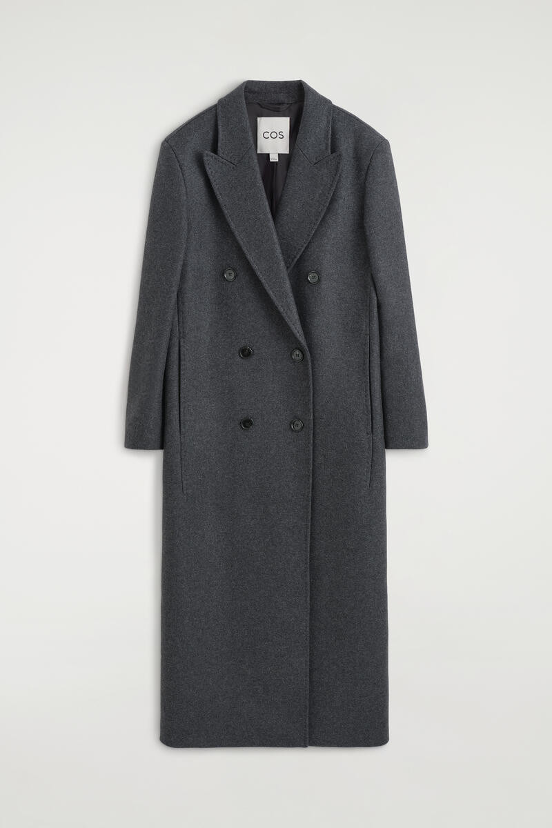 Tailored Wool-Blend Double-Breasted Coat | COS UK