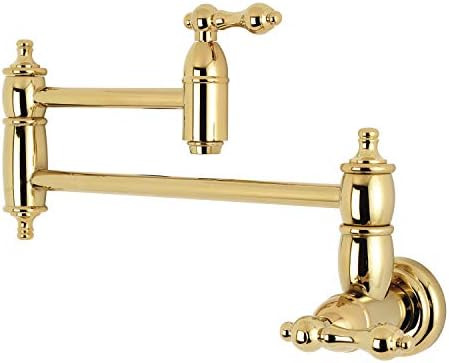 Kingston Brass KS3102AL Restoration Pot Filler, Polished Brass | Amazon (US)