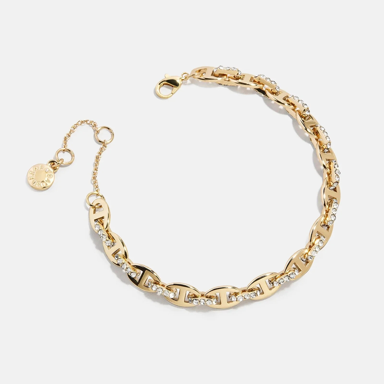 Thalia Mariner Chain Bracelet - Gold/Pavé | BaubleBar