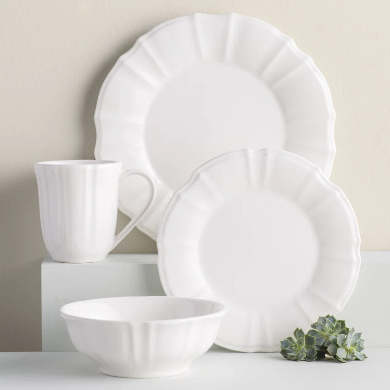 Perlita 16 Piece Handmade Dinnerware Set - Service for 4 | Wayfair North America
