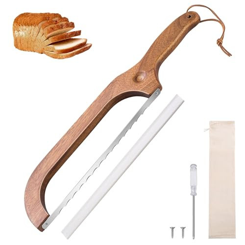 Pranski Bread Knife for Homemade Bread 14.5'' Sourdough Bread Knife, Premium Slicer for Homemade Bread, Baguettes and More Cuts Thin, Ergonomic Handler Premium Sharpness Blade | Amazon (US)