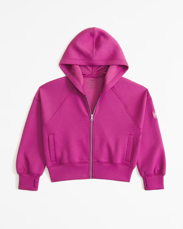 girls ypb neoknit active full-zip hoodie | girls active | Abercrombie.com | Abercrombie & Fitch (US)