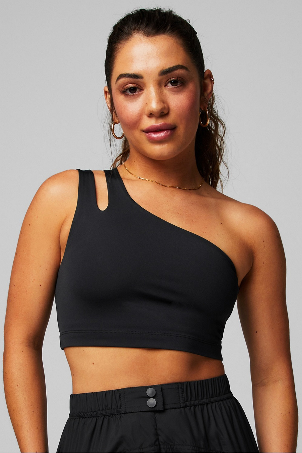 Asymmetrical Double Strap Midi Bra | Fabletics - North America