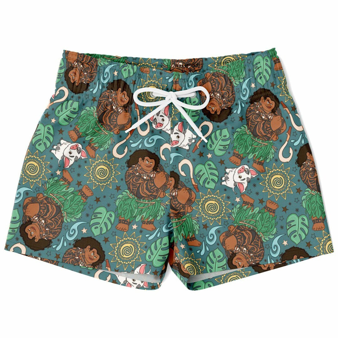 Maui Swim Trunks, Moana Boys Beach Shorts, Disney Vacation Swimwear, Swim Suit Swim Trunks, Vacat... | Etsy (US)