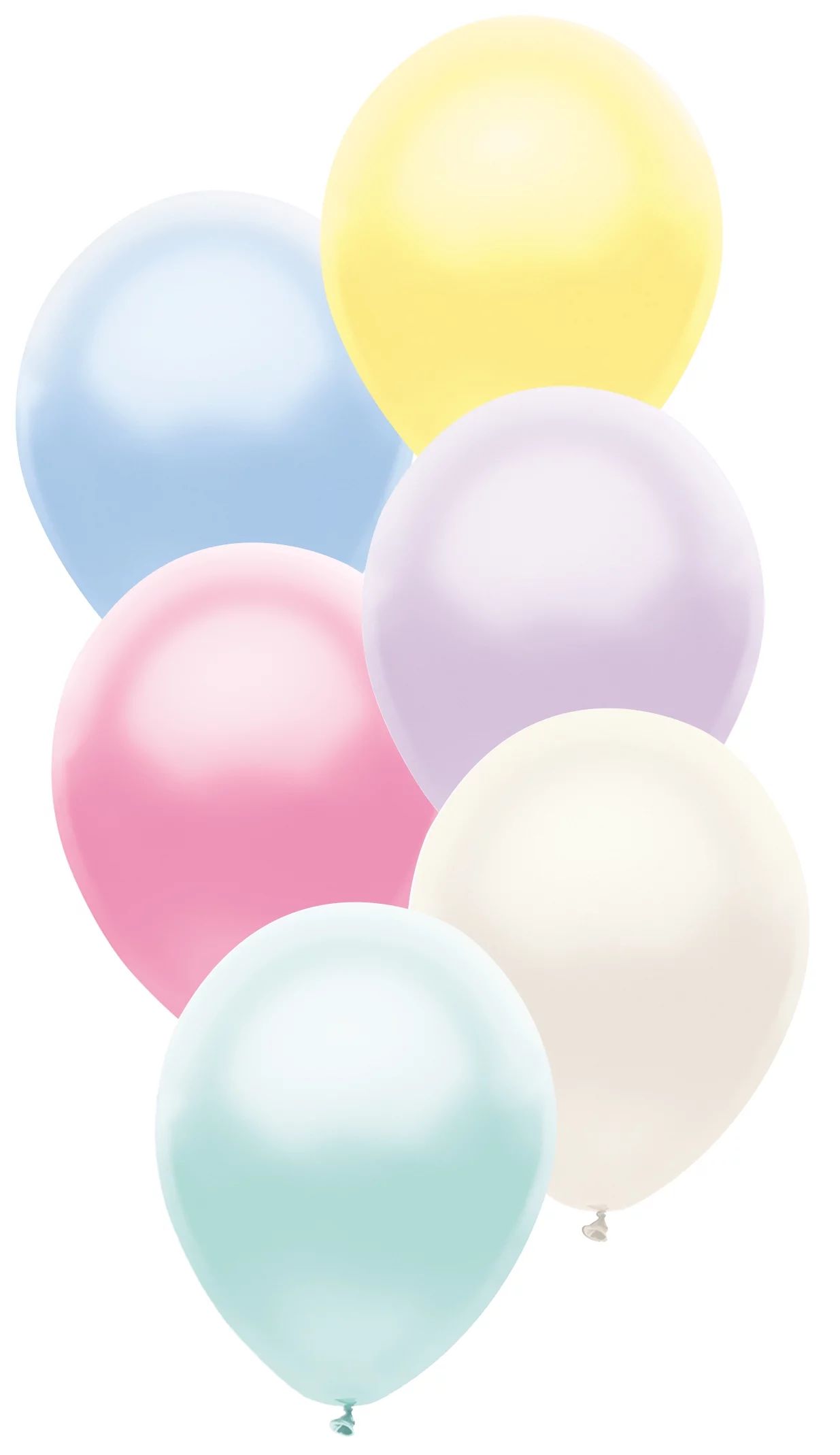 Way to Celebrate Latex Balloons 12" Pearl Pastels, 60 Count Bag | Walmart (US)