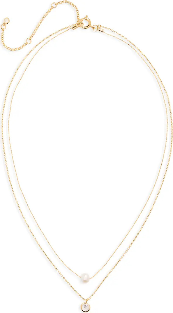 Nordstrom Demi Fine Layered Freshwater Pearl Pendant Necklace | Nordstrom | Nordstrom