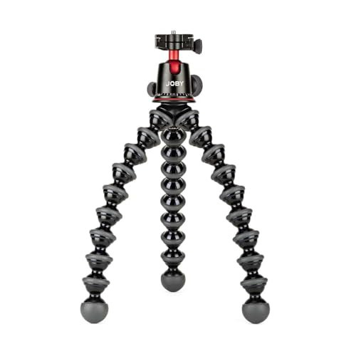 JOBY GorillaPod 5K Kit, Flexible Professional Tripod with BallHead, for DSLR Camera and CSC/Mirrorless with Lens, Up to 5 kg Payload (11lbs), Black | Amazon (US)