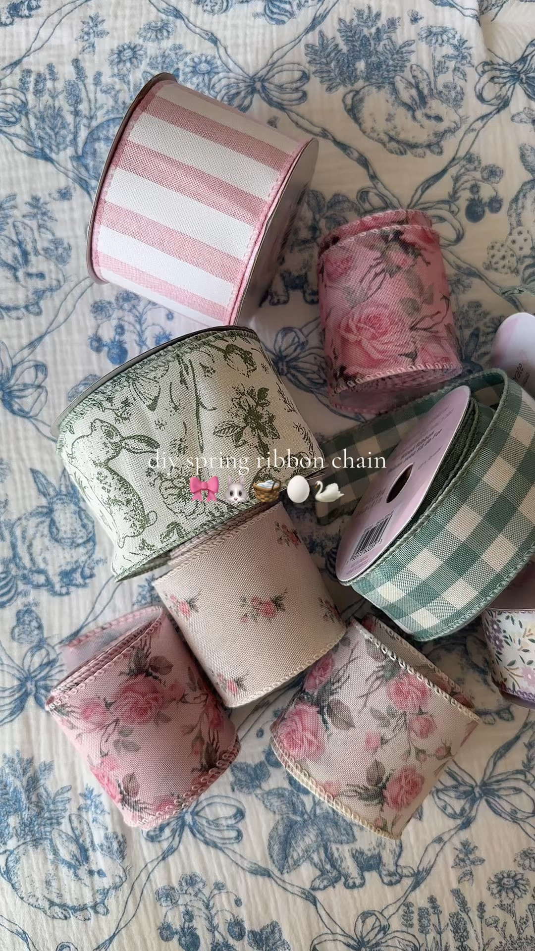 Here's my diy spring ribbon chain! I love picking out ribbon!!
#easter #spring #holidaydecor #michaels #cottagecore @Michaels 

#LTKSeasonal #LTKHome