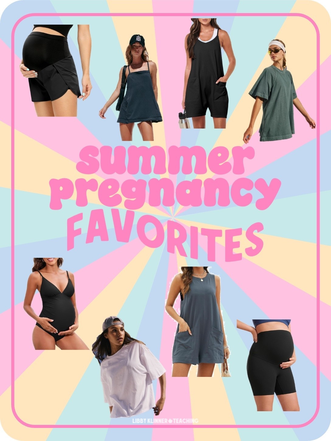 I wear my pre-pregnancy size in all of these!