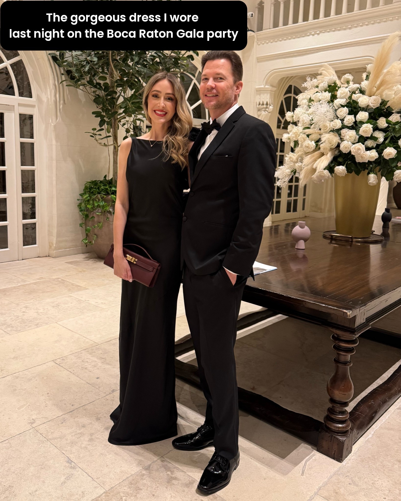 Gorgeous black satin dress I wore on the Boca Raton Gala party last night 
Runs tts, I am wearing a size small 
I am 5’9” for your reference 


#LTKTall #LTKOver40 #LTKTravel