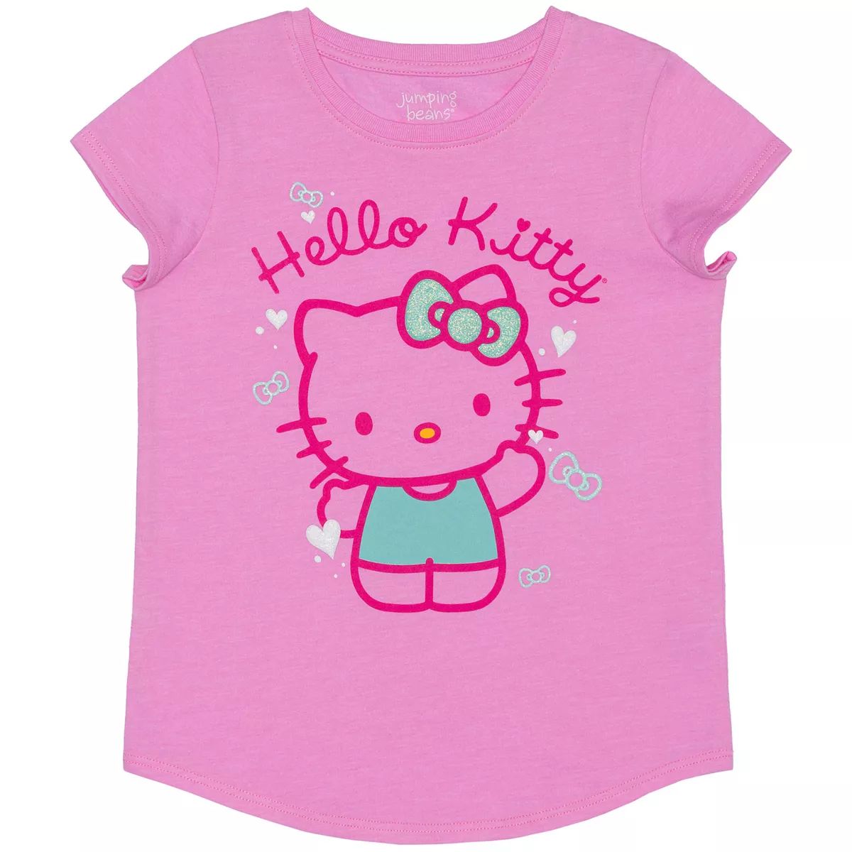 Girls 4-12 Jumping Beans® Hello Kitty Sparkle Graphic Tee | Kohl's