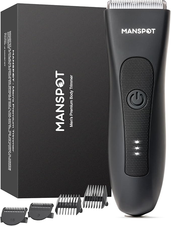 MANSPOT Manscape Groin & Body Hair Trimmer for Men, Electric Ball Trimmer Pubic Trimmer Shaver,Ma... | Amazon (US)