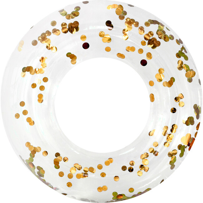 Cue the Confetti! Ring Float, Gold | Maisonette