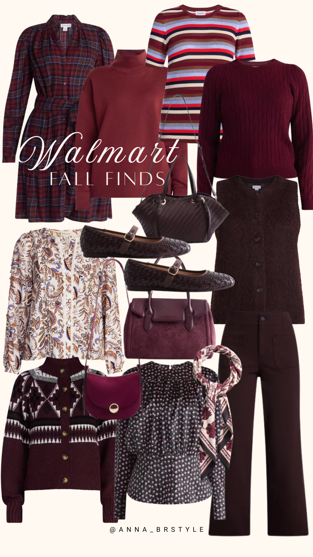 Stylish Walmart fall finds featuring burgundy sweaters, plaid dresses, cozy cardigans, and chic accessories for everyday outfits.
Walmart fall finds, affordable fall fashion, cute fall outfits, burgundy fall outfits, fall outfit ideas, cozy fall sweaters, plaid dresses, burgundy sweaters, fall cardigans, Walmart fashion 

 #LTKOver40