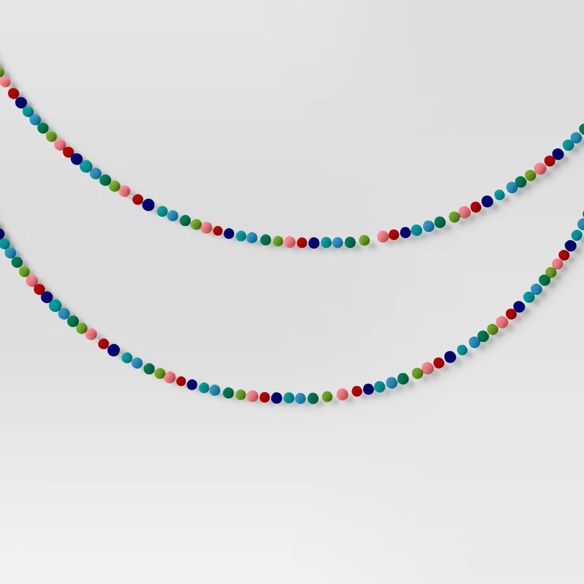 3pk 6' Colorful Pom Poms Mini Christmas Tree Garland - Wondershop™ | Target