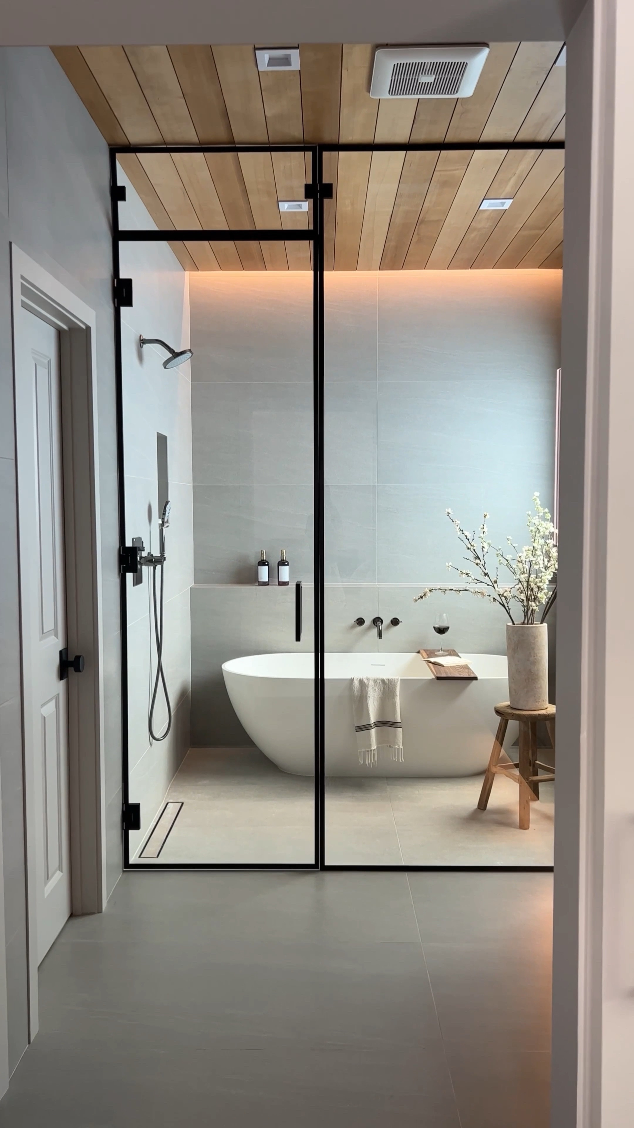 All the bathroom remodel favorites that are my tried and true 

Bathroom design
Wood vanity, brass plumbing, brass hardware, white tub, white tile affordable tile arched mirror glass shower door brass hook, brass faucet brass shower system Wayfair way day tub grey tile zellige 

#LTKHome #LTKFindsUnder100 #LTKSaleAlert