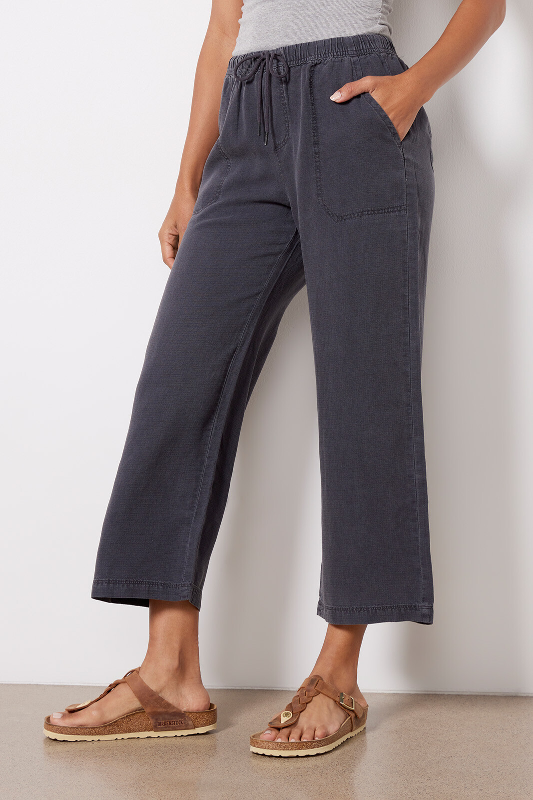 Angie Crop Wide Leg | Evereve