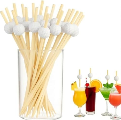 Golf Cocktail Picks, 4.72 Inch Golf Toothpicks, 100PCS Bamboo Skewers for Appetizers Golf-Themed ... | Amazon (US)