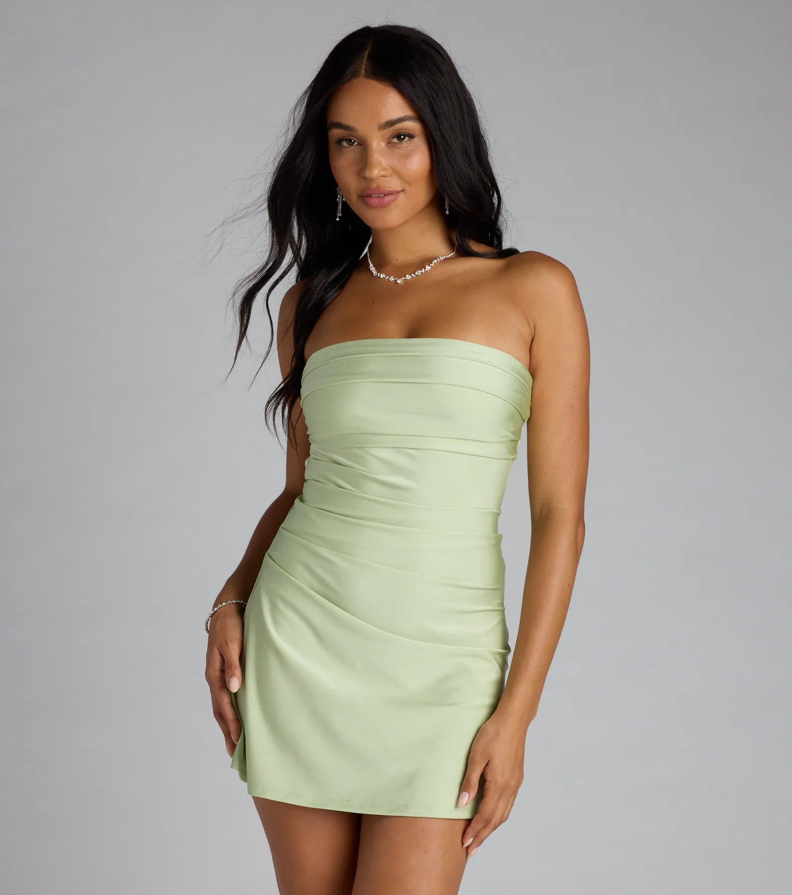 When The Sun Goes Down Tie Back Mini Dress | Windsor Stores