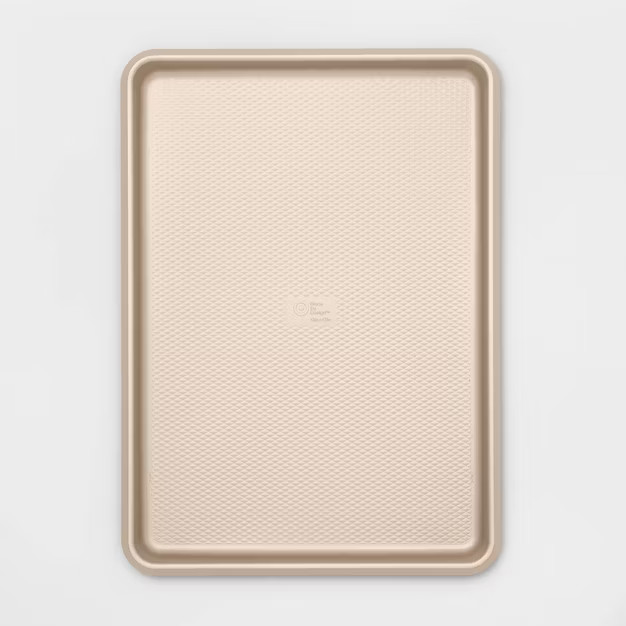 12"x17" Jumbo Cookie Sheet Gold Warp Resistant Textured Steel - Made By Design™ | Target
