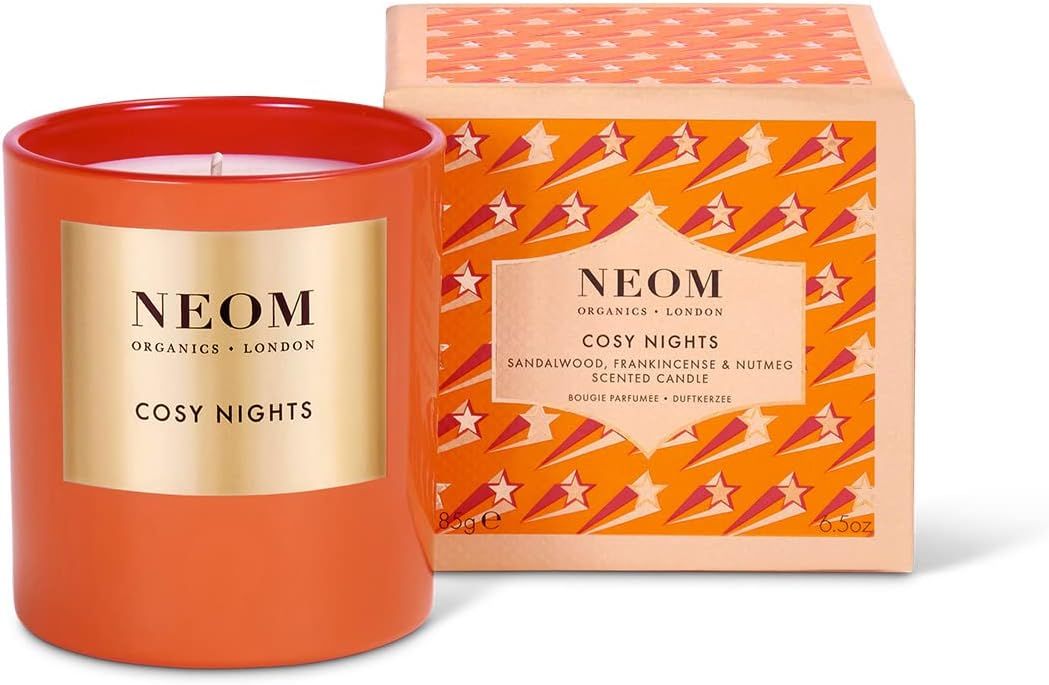NEOM- Cosy Nights Luxury Scented Candle- Travel Size | Sandalwood, Frankincense & Nutmeg | Essent... | Amazon (US)