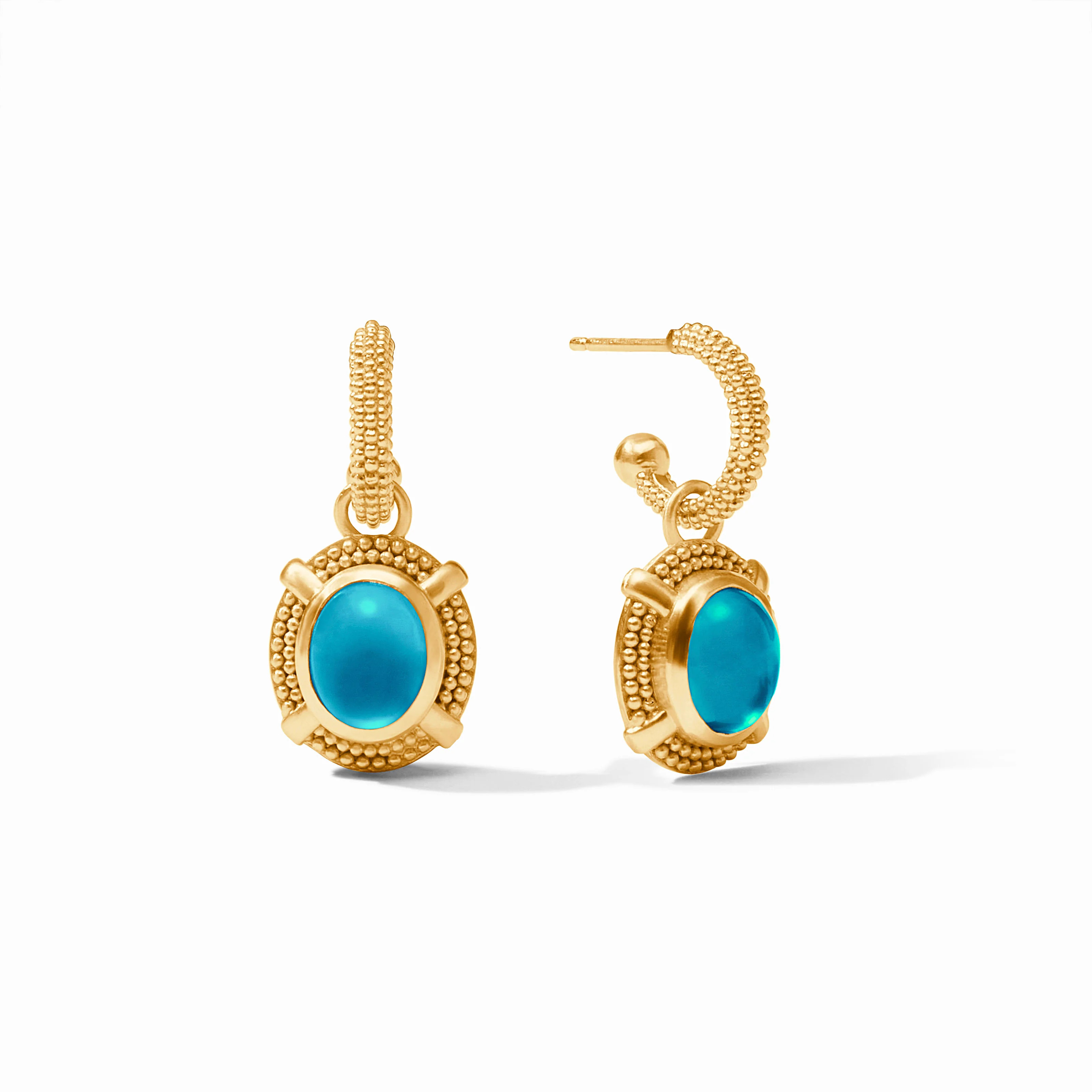 Cabochon Hoop & Charm Earring | Julie Vos