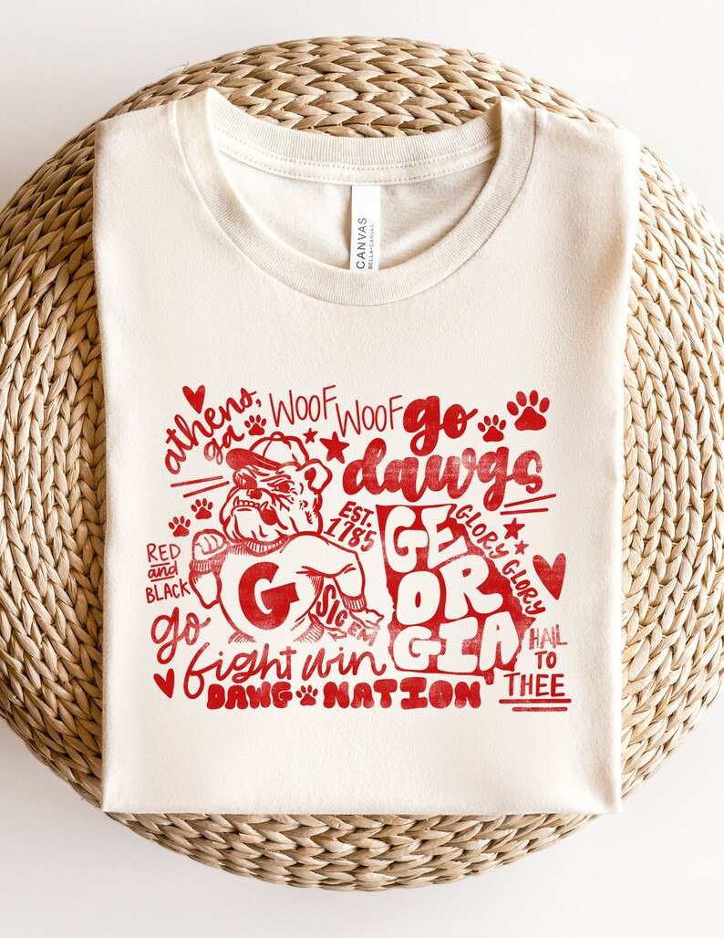 Vintage UGA Football Icons Comfort Colors Tee - Unisex Gameday in Athens shirt - Saturday's Down ... | Etsy (US)